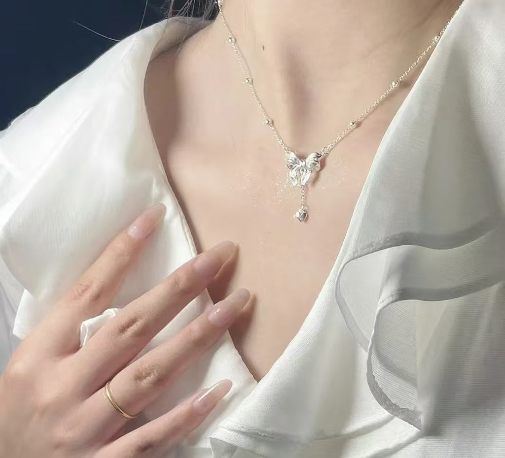 蝴蝶结吊坠精致百搭款夏日必备穿搭饰品