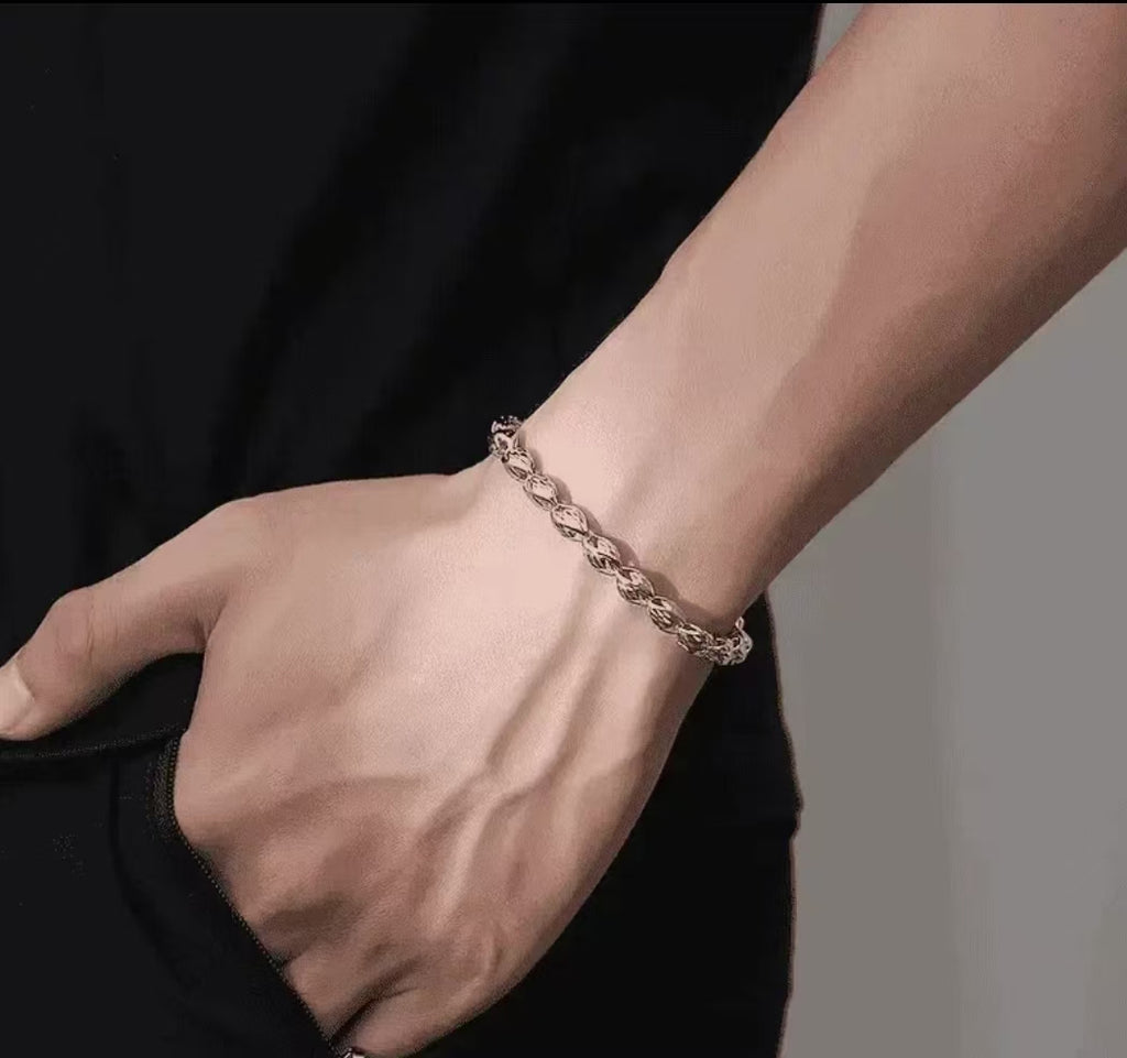 经典重工立体龙骨手链轻奢高级感男士节日送礼首选