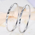 Faceted Cut Large Hoop Earrings Daily Wear Classic Women Fashion Jewelry Gift