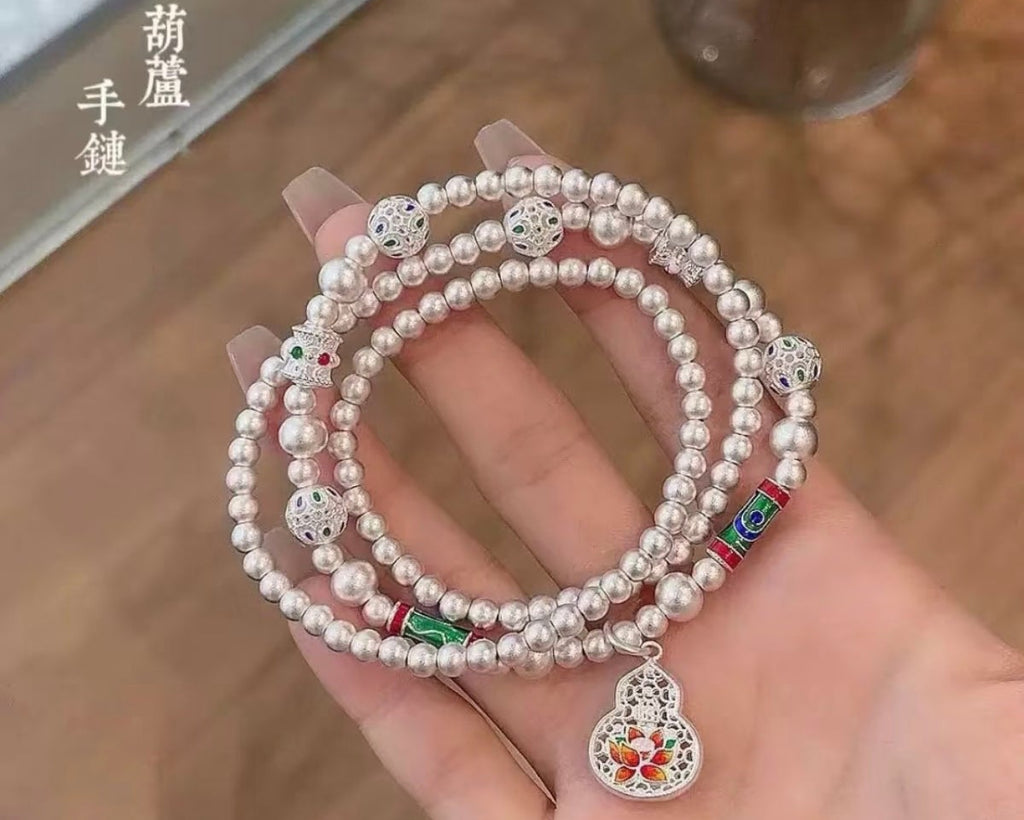 Enamel Gourd Bracelet, Simple & Versatile