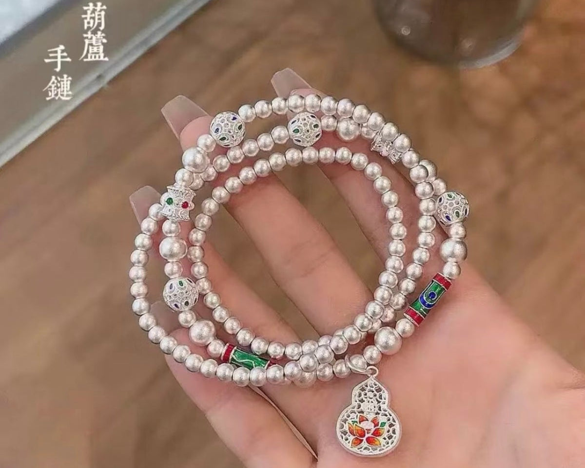 Enamel Gourd Bracelet, Simple & Versatile