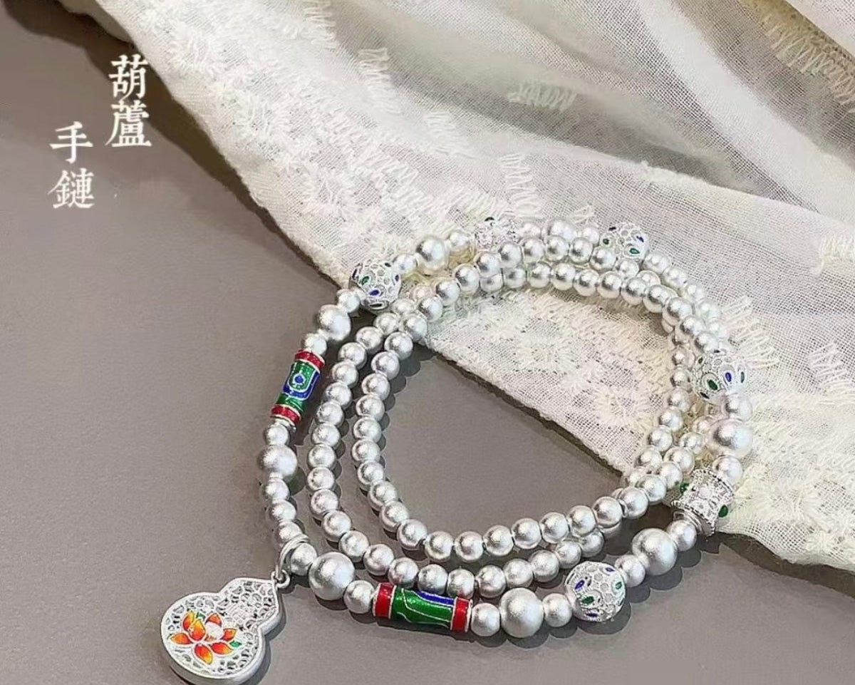 Enamel Gourd Bracelet, Simple & Versatile