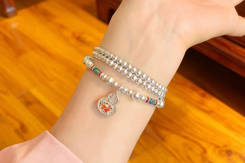 Enamel Gourd Bracelet, Simple & Versatile